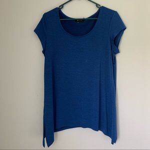 Blue AB Studio fancy dress shirt size womens large